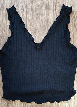 Черный, женский топ