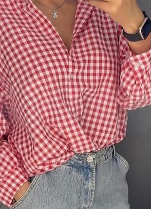 Сорочка рубашка в клітинку