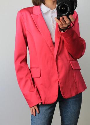 Розовый качественный пиджак miss angel