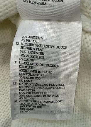 Білий теплий светр з горлом 6