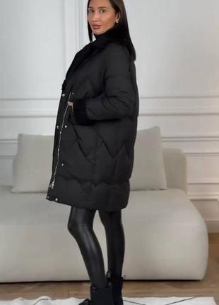 Куртка плащевка лаке -250 ( мех барашек  )