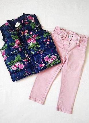 Стеганая куртка безрукавка жилет для девочки children`s place, новая, 2-3 года