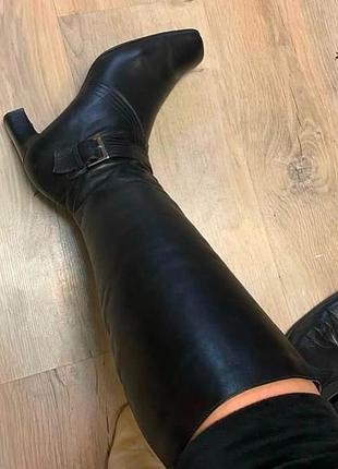 Шкіряні чоботи сапоги