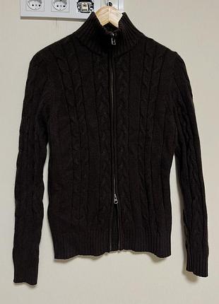 Светр в коси кардиган зіпкофта кашемір преміум