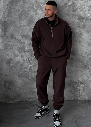 Теплий чоловічий флісовий спортивний костюм фліс