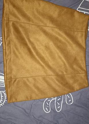 Спідниця жіноча new look розмір 38(46) замш коричнева