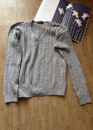 Сірий джемпер pulse m/l, в’язка косами, стан новий