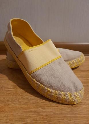 Мокасини еспадрильї лофери балетки gant 23, 5см