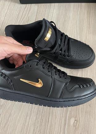 Кроссовки женские air jordan 1 low method of make black