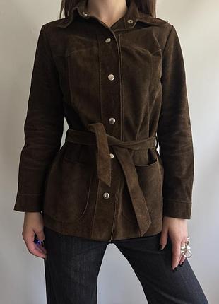 Трендова замшева шкіряна куртка zara mango