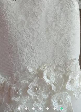 Платье белое 134 на первое приключение 5