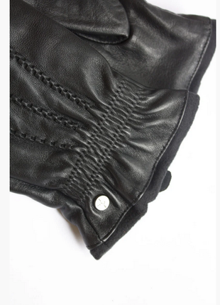 Перчатки.мужские зимние перчатки из натуральной кожи shust gloves сенсорные размер s3 фото