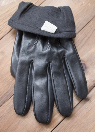 Рукавички.чоловічі зимові рукавички з натуральної шкіри shust gloves сенсорні розмір s5 фото
