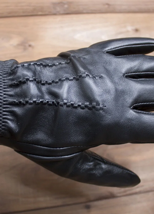 Рукавички.чоловічі зимові рукавички з натуральної шкіри shust gloves сенсорні розмір s7 фото