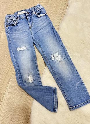 Джинси рвані zara