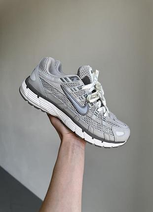 Кроссовки nike p-6000 grey white 2