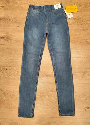 Джинсовые леггинсы h&m, новые, на 9-10 лет