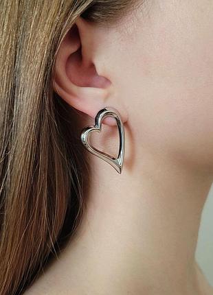 Романтичні кульчики сердечка