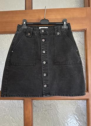 Джинсова спідниця юбка коротка