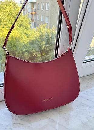 Сумочка жіноча червоного кольору, 28х6х18