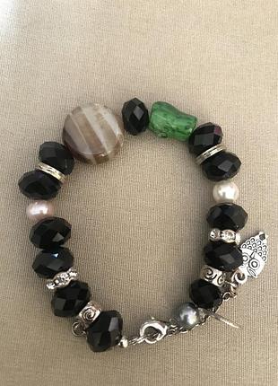 Браслет з натуральных камінцями