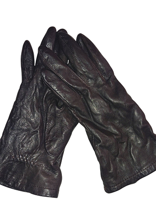 Шкіряні, демісезонні рукавички st. mitchel by marks&amp;spencer