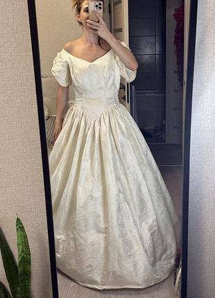 Вінтажна бальна сукня сукня ретро 30-40х років бальне плаття зі шлейфом