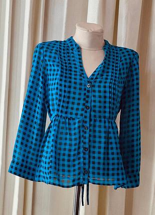 Шикарна жіноча сорочка блуза в клітинку