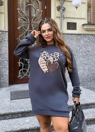 Платье туника утепление