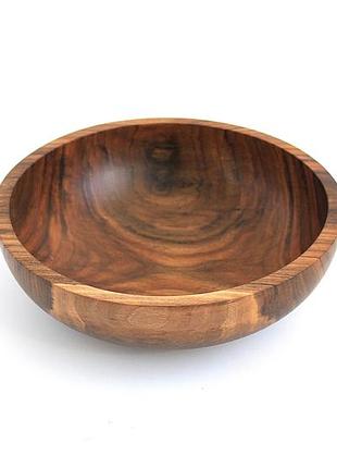 Деревянный салатник ручной работы (1636)