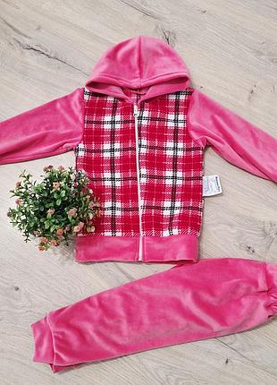 Детский костюм для девочки! велюр мех