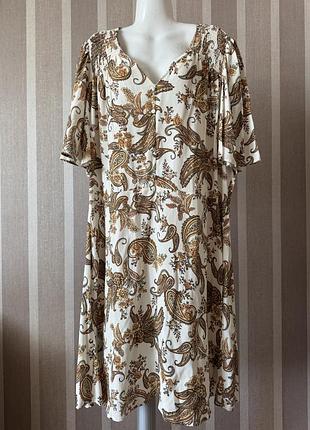 🥰 нова! міні сукня в принт f&f 22 батал