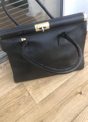 Borse in pelle  італія кожа 44*26*16висота ручек 18 см натуральна шкіра високого качества