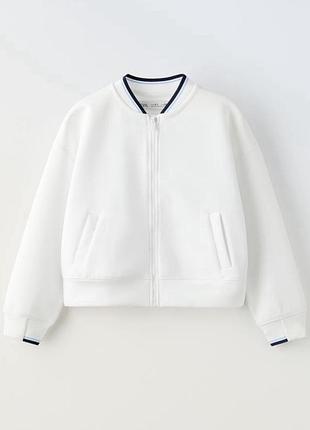 Новинка! новий класний бомбер/кофта/кардиган/толстовка zara на дівчинку 11-12 років.