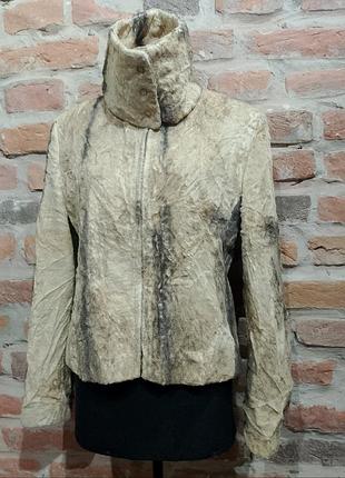 Стильний хутряний бомбер