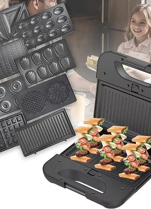 Мультипекарь 8 в 1 со съемными формами 8 типов raf r.2291 800 вт