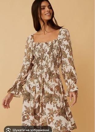 🥰 міні сукня в абстрактний принт f&f