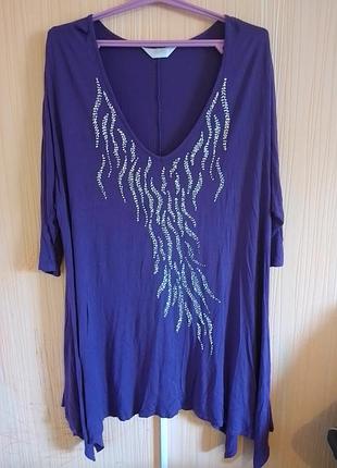 Віскозна блузка футболка 60 -62 розміру