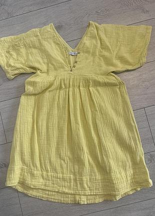 Сукня ніжно жовта лимонна zara рр.134