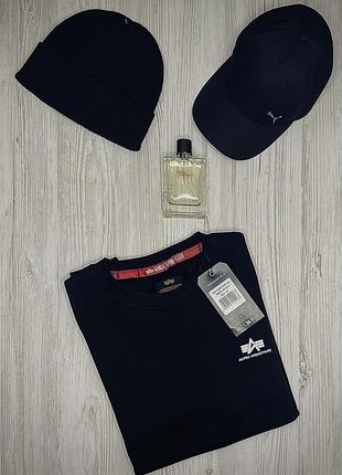 Кофта alpha industries утеплена чорна оригінал