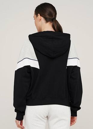 Женская спортивная кофта соп худи nike черно-белая с капюшоном l-xl 48-50 5
