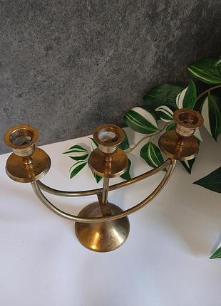 Винтажный подсвечник латунь