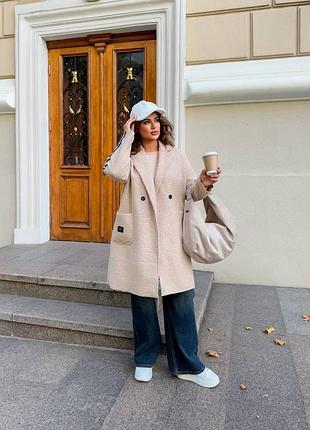 Пальто букле