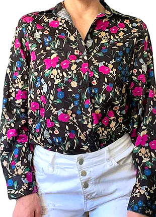 Сорочка з бавовни квітковий принт від ralph lauren