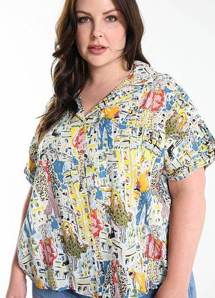 Вискозная рубашка- батал/brend paprika