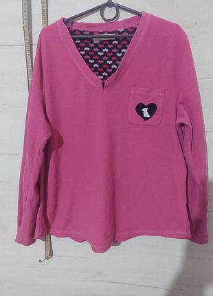 Флисовая кофта домашняя пижамная женская