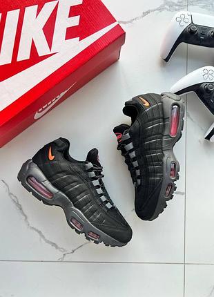 ➡️ nike air max 95 black orange red 9
