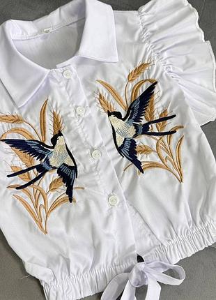 Блуза вышиванка детская