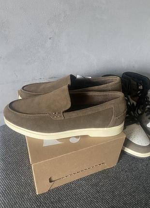 Замшевые лоферы zara man