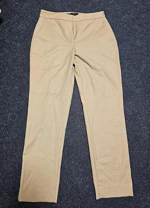Бежевые капри бриджи zara